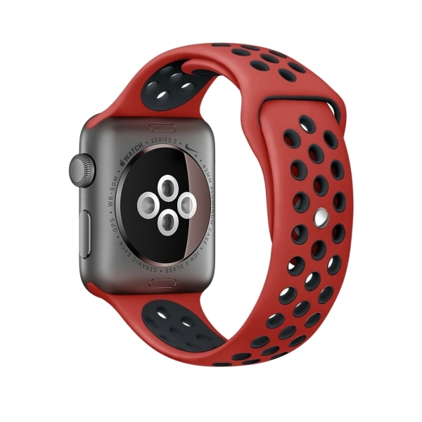 red nike apple watch band 