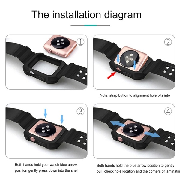 gumové pásky k hodinkám pro Apple Watch 42mm