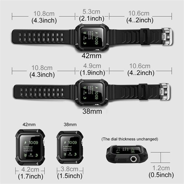 rubber watch bands for apple watch 42mm