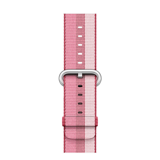 Apple Watch Band - Woven Nylon - Berry Stripe - WATCHBANDSMALL
