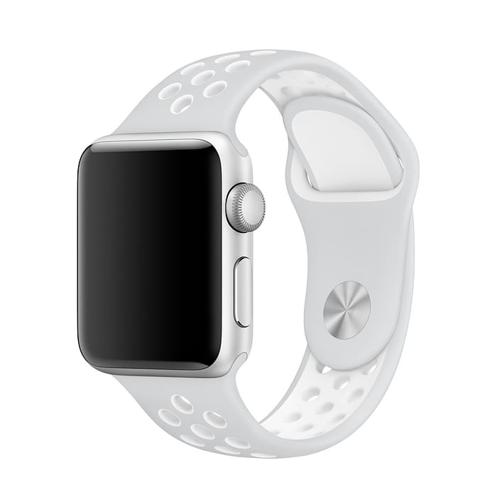 Platinum - Link Stainless Steel Band for Apple Watch 42mm - Black