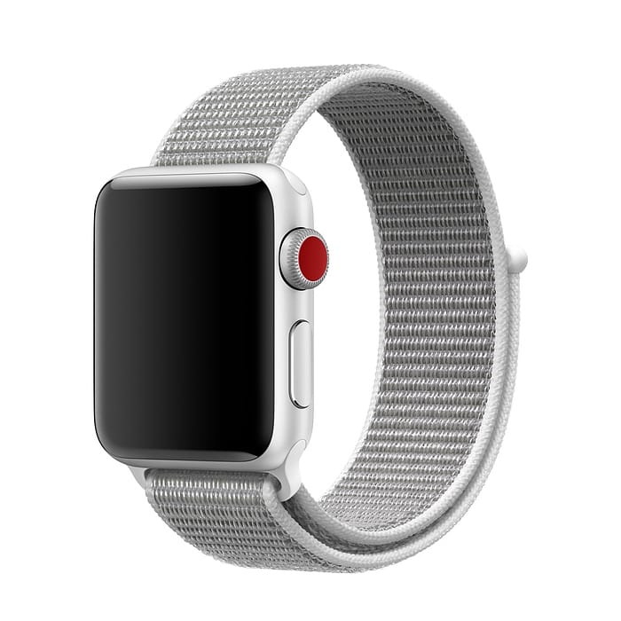 Strap-it Strap-it Bracelet Apple Watch nylon (blanc)