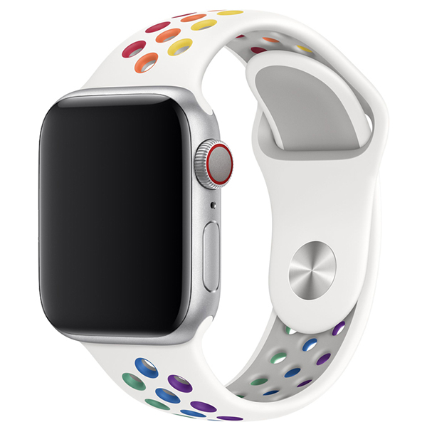 Pride Edition Apple Watch Nike Sport Band Perforated Silicone Strap Colors - WATCHBANDSMALL