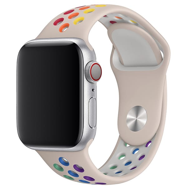 applewatchアップルウォッチスポーツバンドブルーレインボー384041