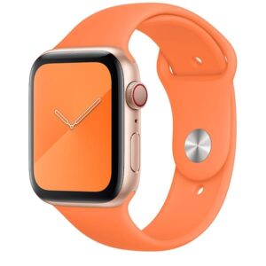 Vitamina C Sport Band Apple Watch pulseira de substituição de silicone regular para iWatch 40 mm 44 mm