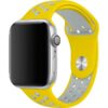 Apple Watch Sport Band Perforated Silicone Strap (40mm/44mm, Yellow/Gray)