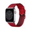 Apple Watch Ranneke 41mm Rouge de Coeur/Rouge H Jumping Single Tour Nylon Ranneke 45mm