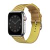 Correa para Apple Watch de 41 mm, color kraft/lima, correa de nailon Jumping Single Tour de 45 mm