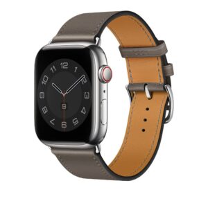Apple Watch Strap 41mm Gris Meyer Single Tour Leather Band 45mm