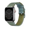 Apple Watch Strap 41mm Bleu Lin/Vert Véronèse Jumping Single Tour Nylon Band 45mm