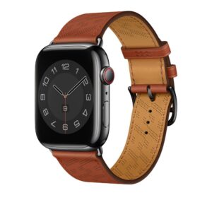 Apple Watch 스트랩 41mm Cuivre H 대각선 싱글 투어 가죽 밴드 45mm