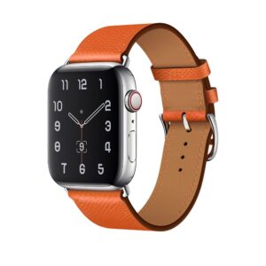 Apple Watch Strap 41mm Feu Single Tour Leather Band 45mm