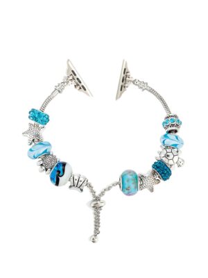 Yearning for the Ocean Crystal Beaded Band