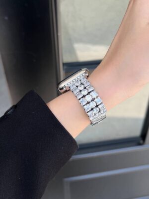 3-Link Volldiamant-Edelstahlband