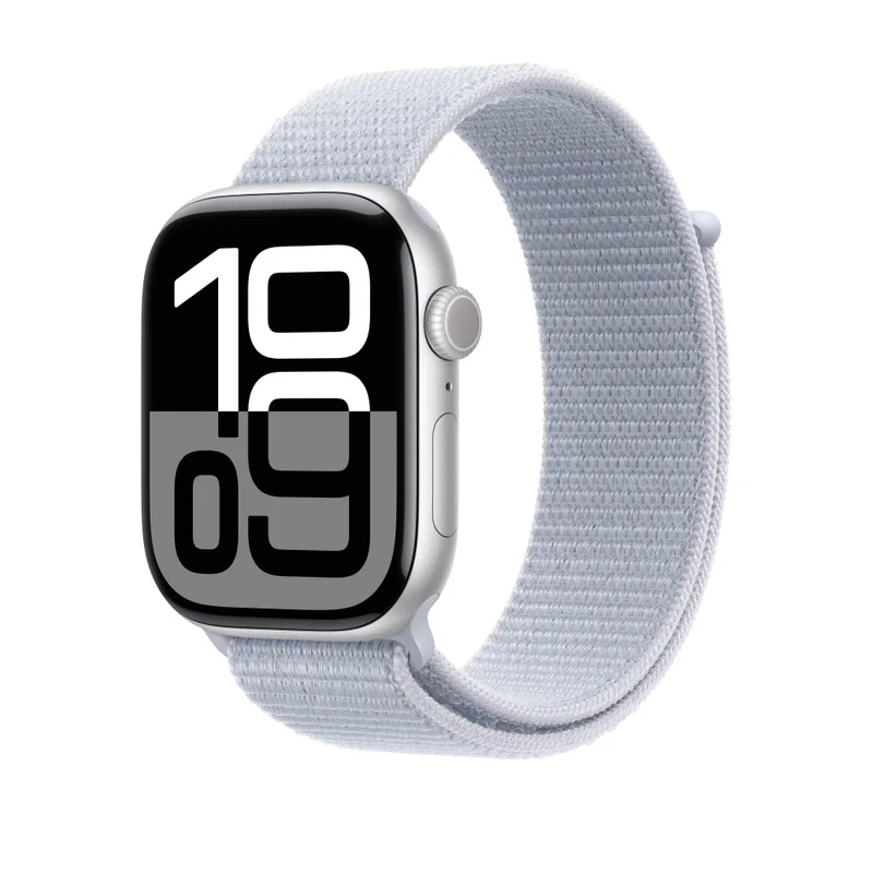 Apple Watch スポーツ ループ ストラップ ブルー クラウド ナイロン