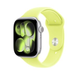Apple Watch Sport Band 42mm 46mm Neon Yellow Sport Band Soft Silicone Apple Watch Band 40mm