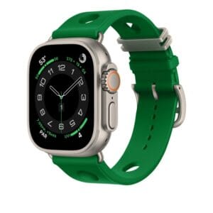 Apple Watch Ultra Scub’H Diving Single Tour 49mm Vert Vertigo / Bleu De Malte Scub’H Diving Silicone Band 46mm - Kuva 2