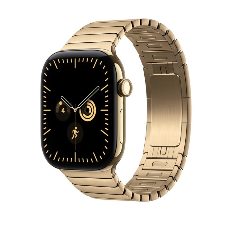 Apple Watchシリーズ 12 42mm Radiant Gold / Natural Link Bracelet Stainless Steel Band 46mm