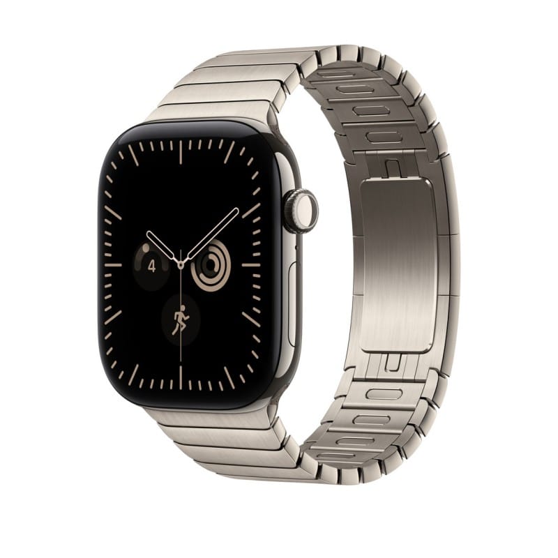 Apple Watchシリーズ 12 42mm Radiant Gold / Natural Link Bracelet Stainless Steel Band 46mm - 画像 (2)