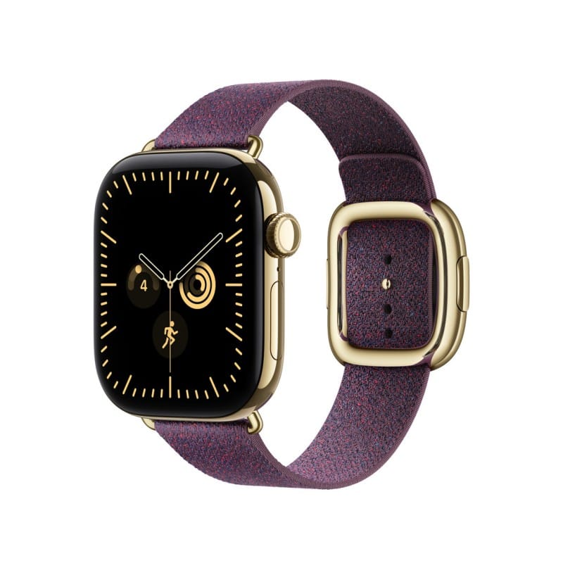Apple Watch Strap 42mm Navy Blue / Mûre / Sage / Camel Modern Buckle 46mm Woven Band